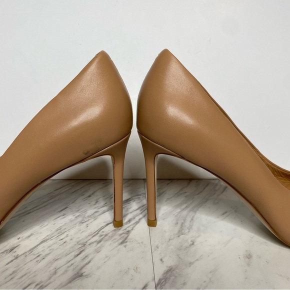 Jeffrey Campbell Tan Leather Pointy Toe Pump 10 - Picture 8 of 14